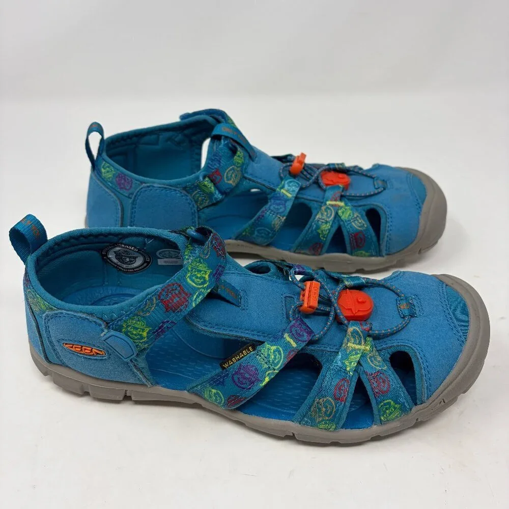 Keen kids Seacamp II CNX blue water shoes 6 EU 38 closed toe sandals unisex